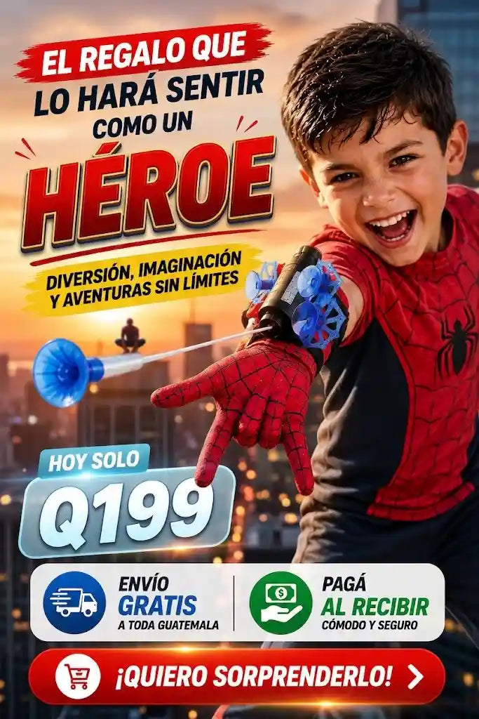 🕷️ Guante Lanzador de Dardos para Niños 🎯