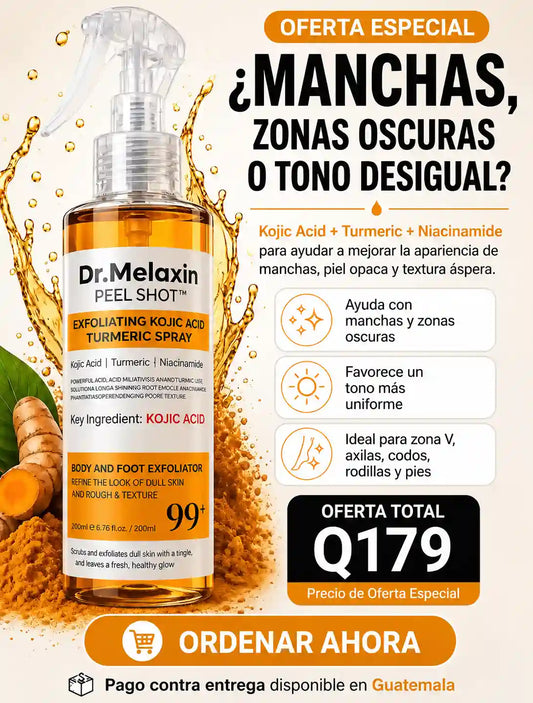 Dr. Melaxin Peel Shot Spray👉 Zonas Oscuras y Tono Desigual