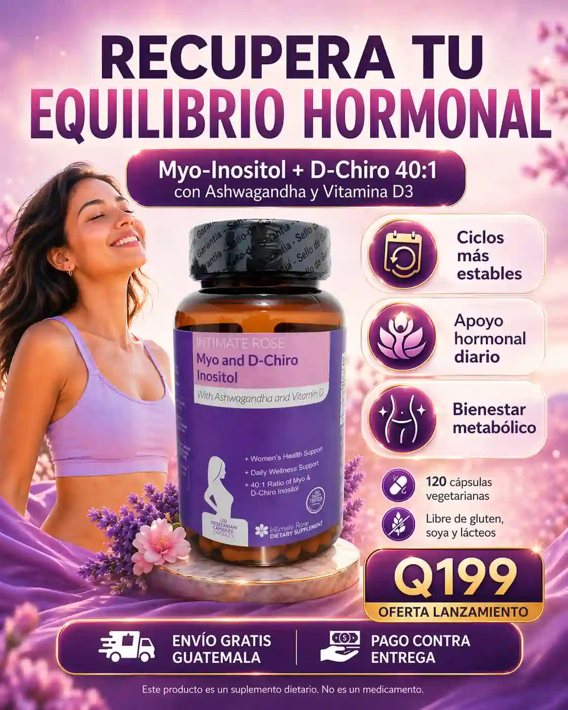 MYO INOSITOL INTIMATE ROSE X 120 CAPS ORIGINAL