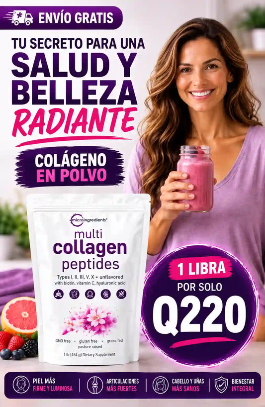 PÉTIDOS DE COLÁGENO MÚLTIPLE: 5 TIPOS EN BOLSA DE 1 LIBRAS ✨